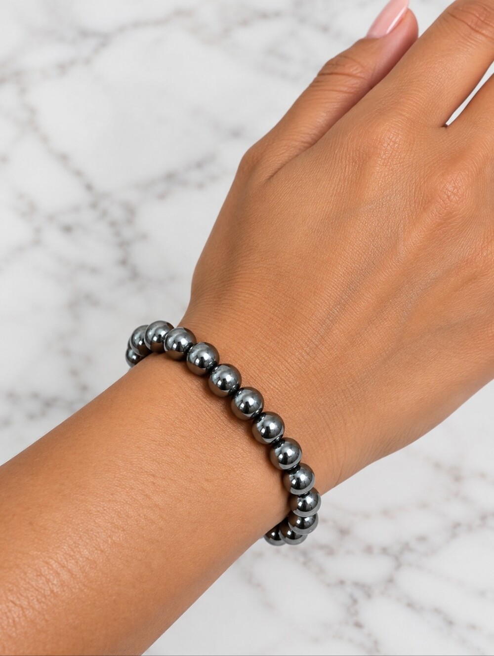 Hematite stretch bracelet